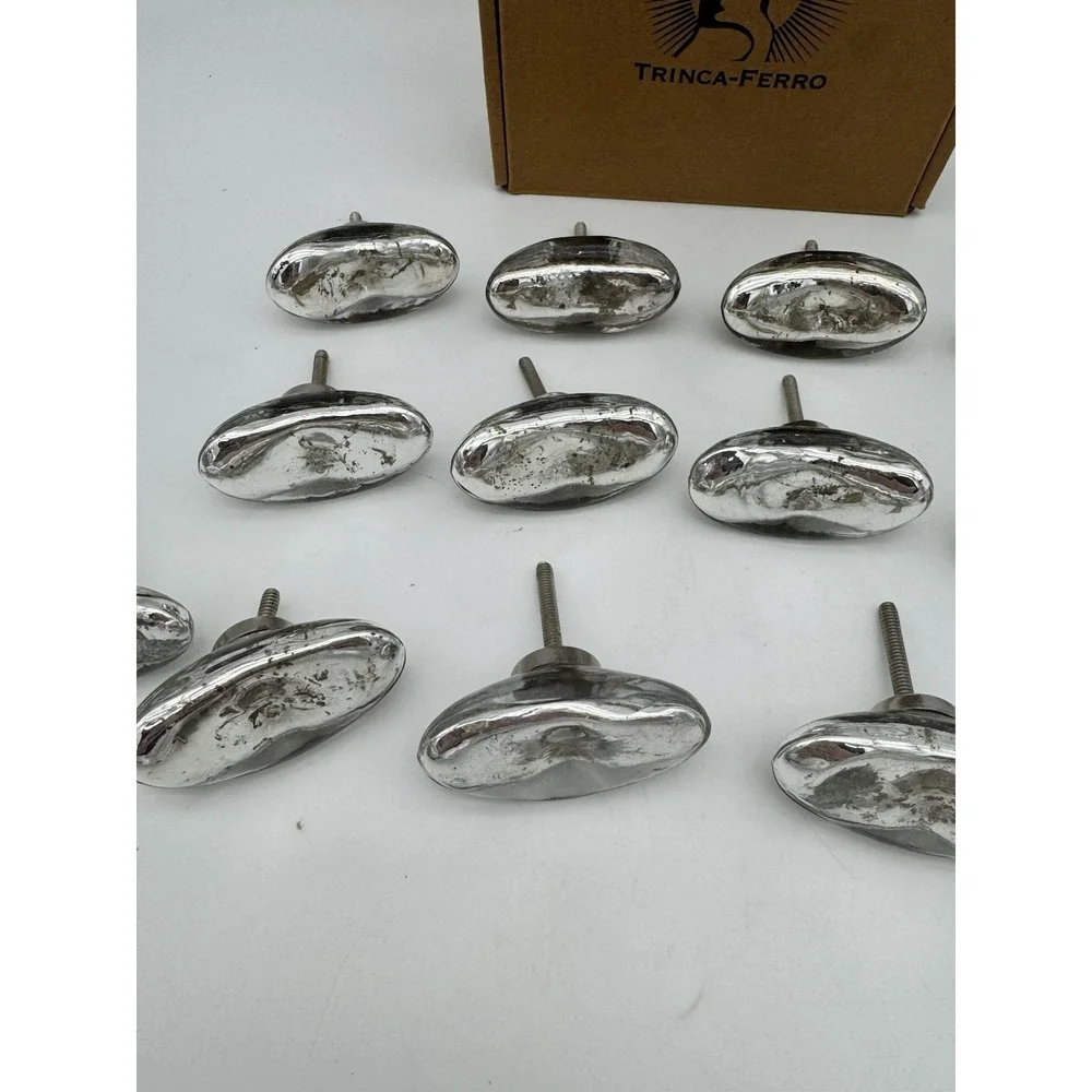 13 Trinca-Ferro Cabinet & Drawer Knobs Maggiroe Mirror Glass